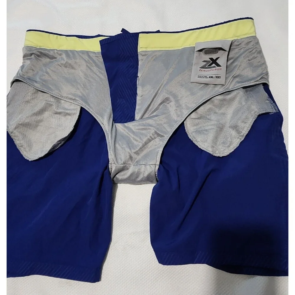 Zeroxposur Swim Trunks Size XXLARGE Color Blue With Pockets (B#7)